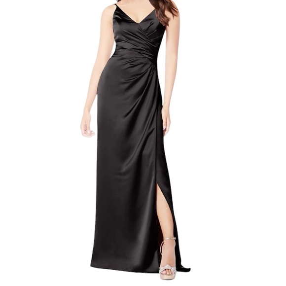 Galina Signature Elegant Black Evening Dress with Spaghetti Straps Size … - Picture 3 of 7